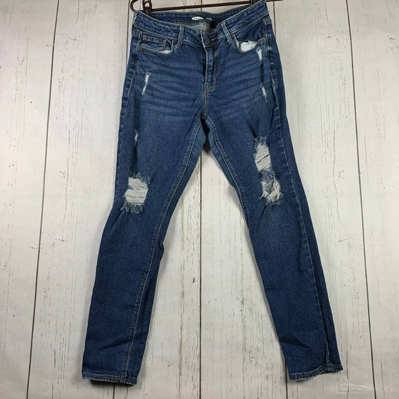 Old‎ Navy 30.5x27 Mid Rise Skinny Stretch Jeans Pants Women - Picture 1 of 10